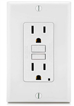 Contacto GFCI SmartlockPro Autoprueba 15A-125V Color Blanco Leviton EC7715