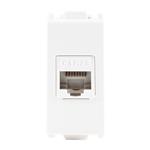 Toma de Computo de 8 Hilos Jack RJ45 Cat5e Blanco Serie Alpha EC9787