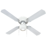 Ventilador Decorativo Benelux Mallorca 42" 4 Aspas MDF Blanco EV1077