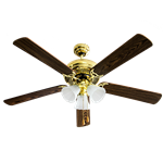 Ventilador Decorativo Benelux Magdalena 52" 5 Aspas MDF Madera EV1084