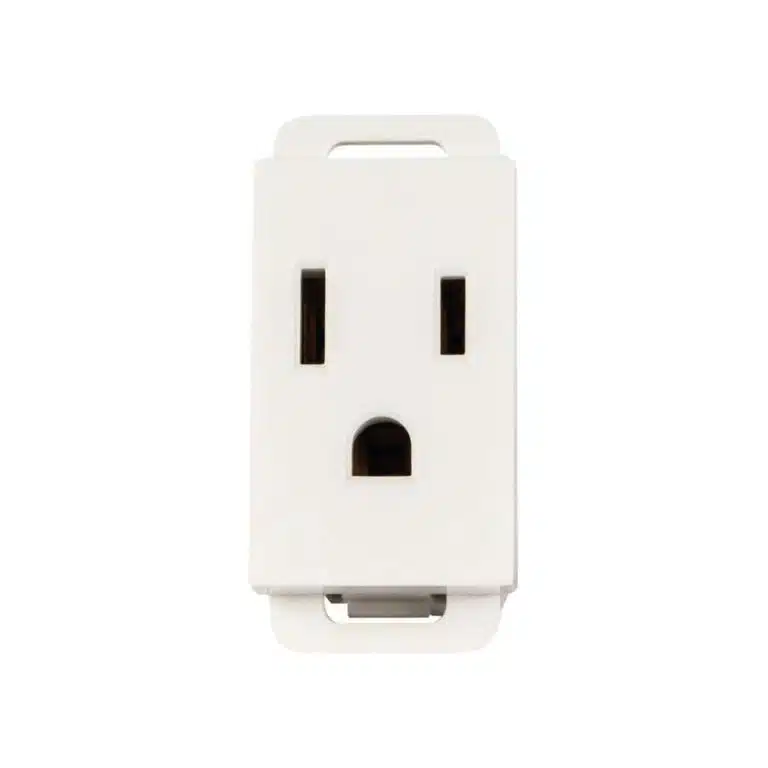 Contacto de 1 Módulo 1/3 15A Color Blanco Stalo Kristalo Leviton EC7503