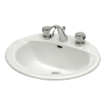 Lavabo de Sobreponer Venezzia Color Blanco de 4 Pulgadas PM6998G