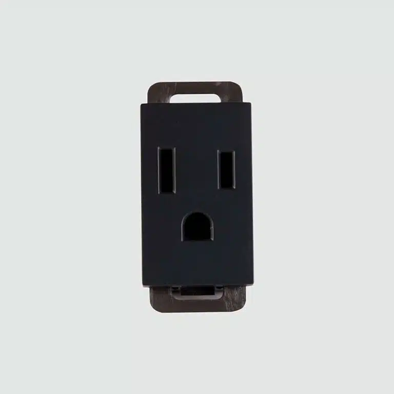 Contacto de 1 Módulo 1/3 Negro Mate Stalo Kristalo Leviton EC7494