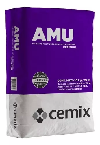 Adhesivo Multiusos de Alto Desempeño 10 kg Cemix AMU PR40035