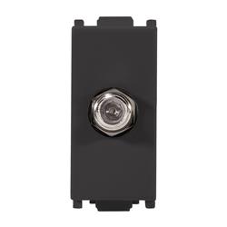 Toma TV Coaxial Black Alpha EC9714