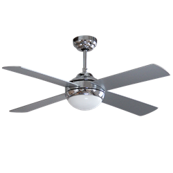 Ventilador de Techo Benelux Ibiza 48" 4 Aspas MDF Cromado EV1082