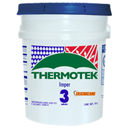 Impermeabilizante Thermotek 3 Años Blanco Cubeta 19L PG0509