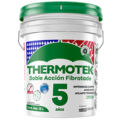 Impermeabilizante Doble Thermotek Fibermax 5 Años 19L Blanco PG0550