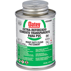 Cemento para PVC de Viscosidad Gruesa Transparente (4 oz / 118 ml), Modelo 32344MX, Oatey PG3166