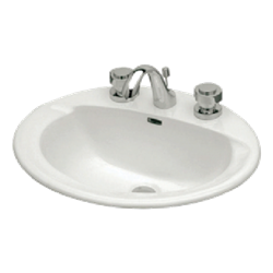 Lavabo de Sobreponer Venezzia Color Blanco de 4 Pulgadas PM6998G