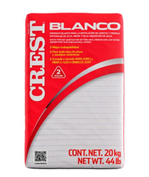 Adhesivo Crest Blanco 20 kg PR2200