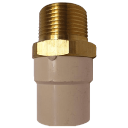 Adaptador Macho CPVC con Inserción Metálica de 1/2” – 13 mm PT6442