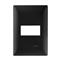 Placa 1 Ventana Black Alpha Estevez EC9794