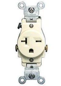 Contacto Sencillo 250V Marfil Leviton EC7701