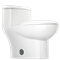 Inodoro American Standard One Piece Doble Descarga Tofino con Asiento Blanco PM7308